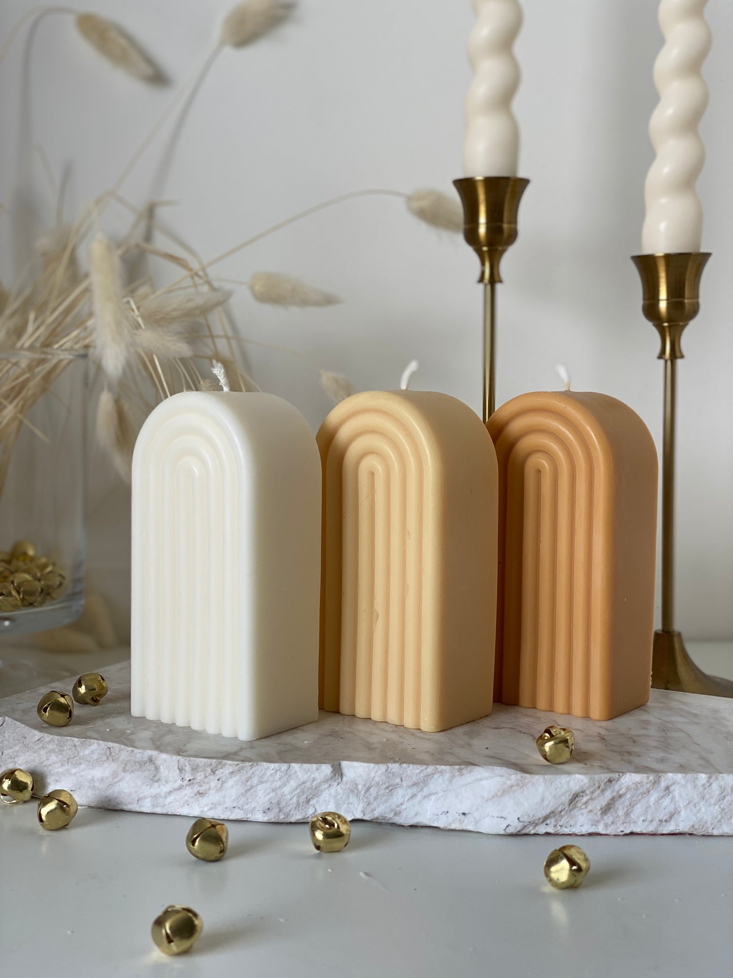 soy wax rainbow candle