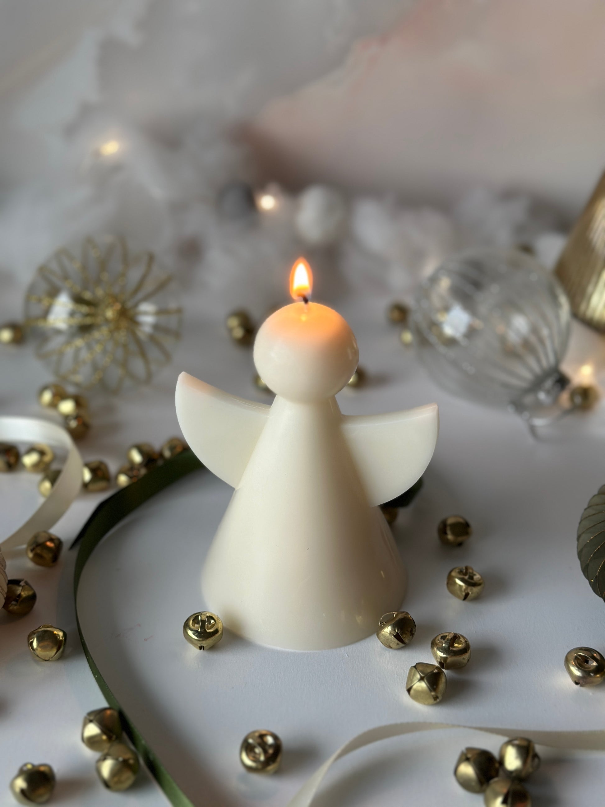 Christmas angel candle