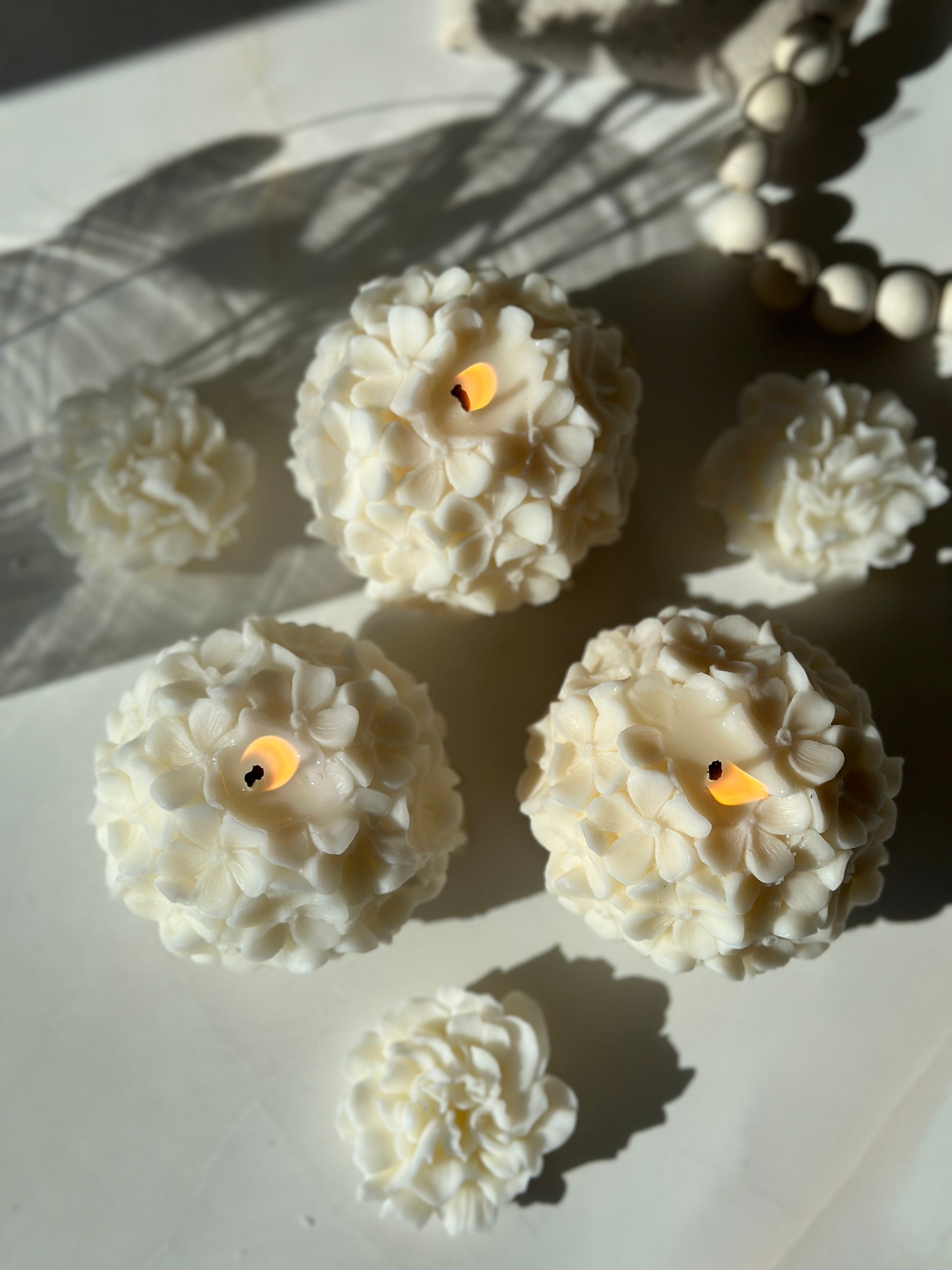 flower ball candle 