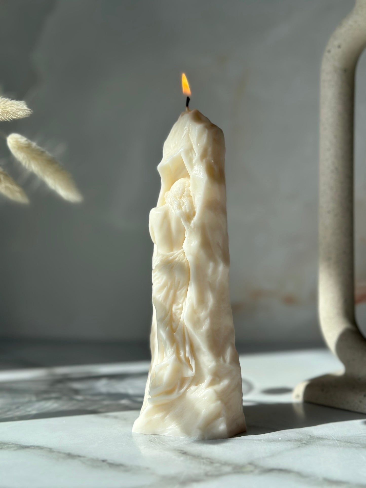 Stoned Woman Candle