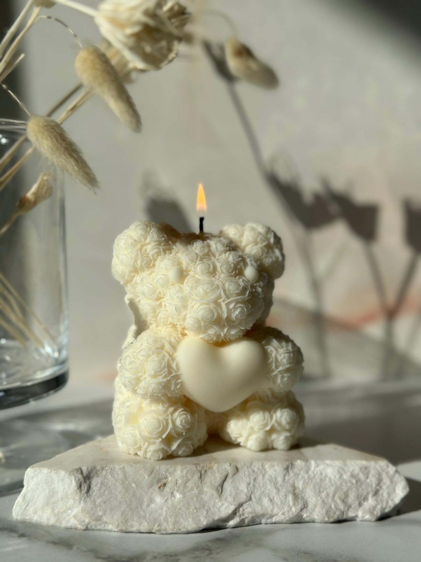 bear soy wax candle 